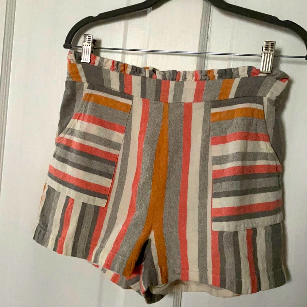 Adorable Striped High Waist Shorts